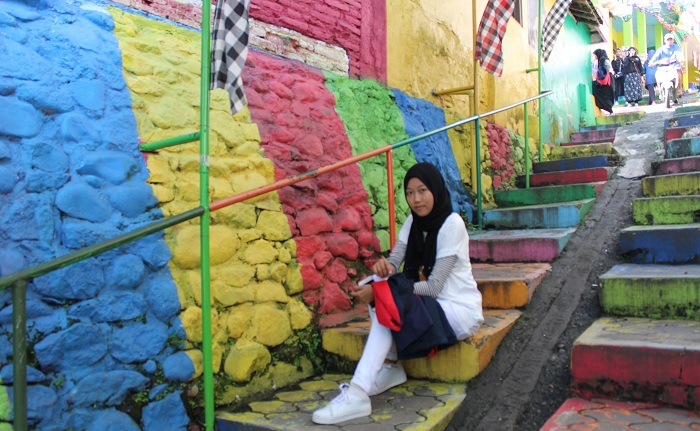 In Colourful Village, Jodipan,  Malang City. (foto: mfaridwm/palontaraq)