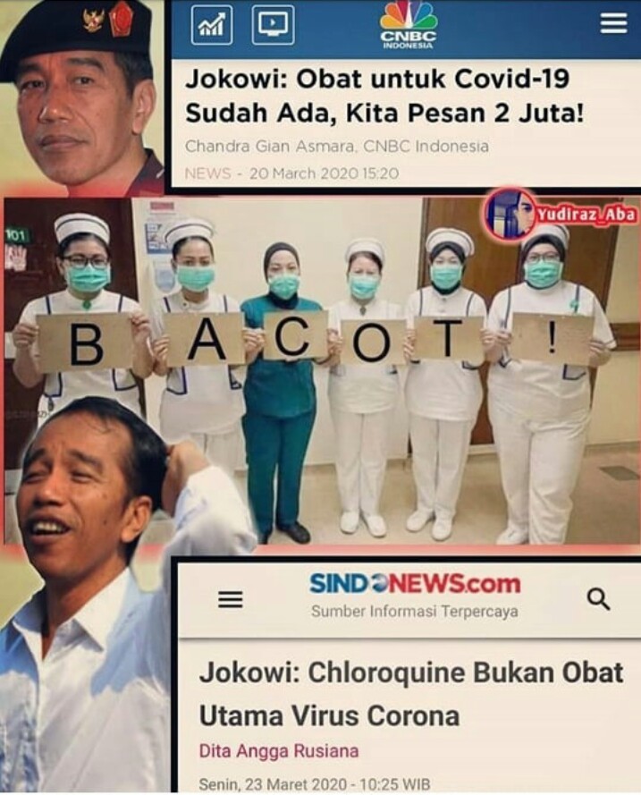 Pernyataan Presiden Jokowi yang dimuat media, terkaiit dua pernyataannya yang berbeda, berpotensi penyebaran hoax. (foto: ist/palontaraq)