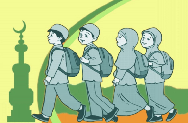 Santri beraqidah tauhid dan berakhlak mulia.. (foto: ist/palontaraq)