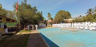 Di IMMIM Pangkep, Upacara Hari Santri Nasional digelar dengan Protokol Kesehatan