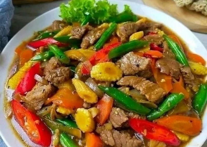 Capcay Sapi Lada Hitam