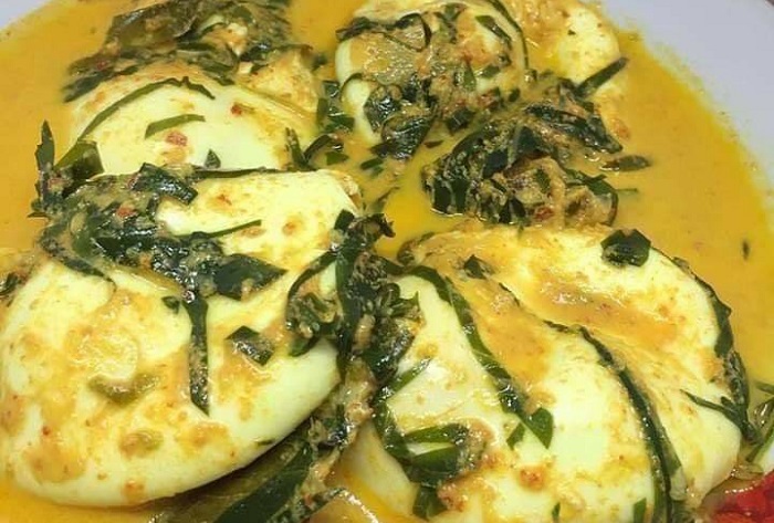 Gulai telur Tapakleman