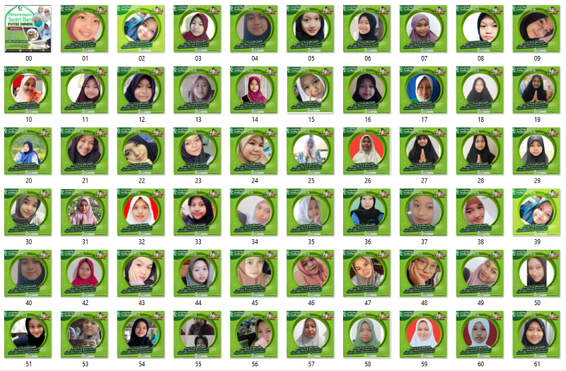 Twibbon Santriwati Baru