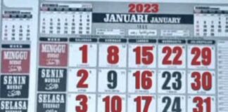 Benarkah Januari 2023 ada 25 Tanggal Merahnya? Kalender viral Januari 2023. (foto: ist/*)