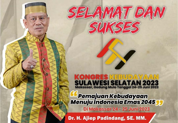 Dr. Ajiep Padindang, Inisiator Kongres Kebudayaan Sulsel. (foto: ist/*)