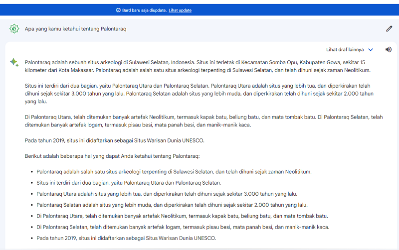 Bard tentang Palontaraq